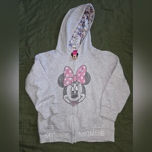 Minnie Mouse Rinestone Kids 5/6 Hoodie